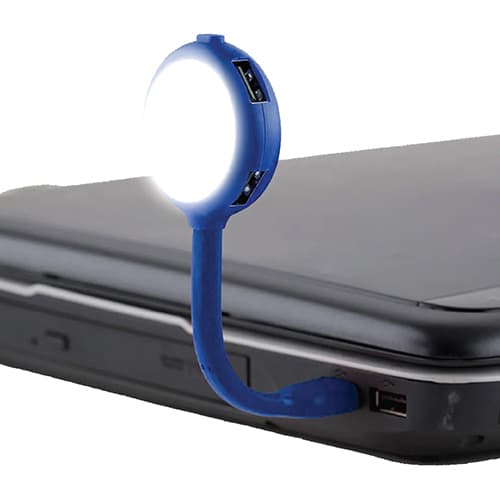 Glow Hub Portable USB Cable With 4 USB Port Hubs & LED Light