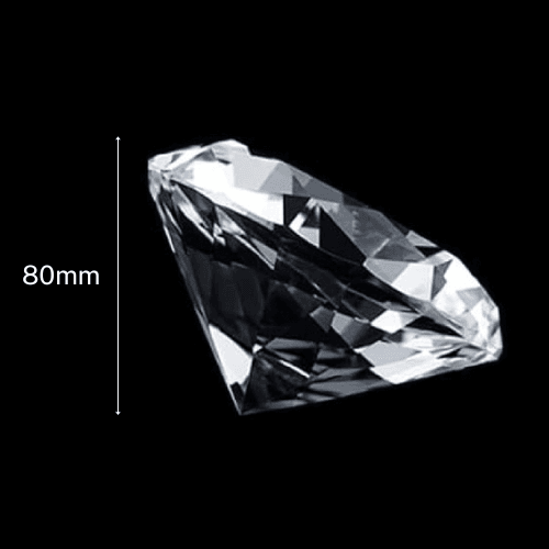 Crystal Diamond Paperweight (8 cm)